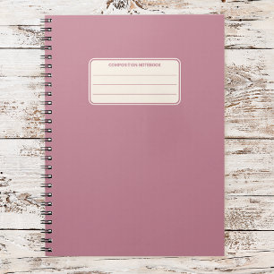 Vintage Classic Solid Color Composition Notebook