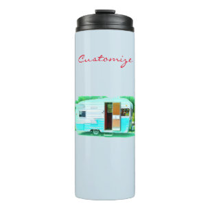Vintage classic trailer caravan Thunder_Cove Thermal Tumbler