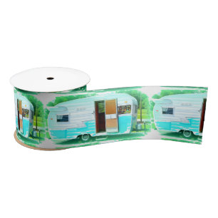 Vintage classic trailer gypsy caravan satin ribbon