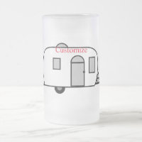 Vintage classic trailer rounded caravan