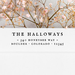 Vintage & Classic Typography Return Address  Rubber Stamp