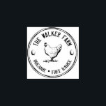Vintage Classical ⎢ Personalized Egg  Rubber Stamp<br><div class="desc">Vintage Classical ⎢ Personalized Egg Stamp
This wood art stamp is the perfect addition for your homestead or family farm! Featuring a rustic hand-drawn chicken with eggs and branches</div>