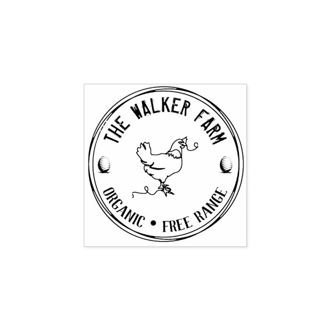 Vintage Classical ⎢ The hen and the egg Rubber Stamp (Imprint)