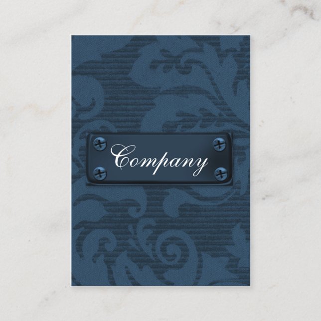 vintage classy  metal Business Cards (Front)