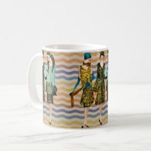 Vintage Classy Woman Art Nouveau  Coffee Mug