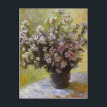 Vintage Claude Monet Bouquet of Mallows Postcard<br><div class="desc">Incorporated in the design on this product is a beautiful print of "Bouquet of Mallows"  painted in 1880 by French Impressionist painter Claude Monet (1840 -1926).</div>
