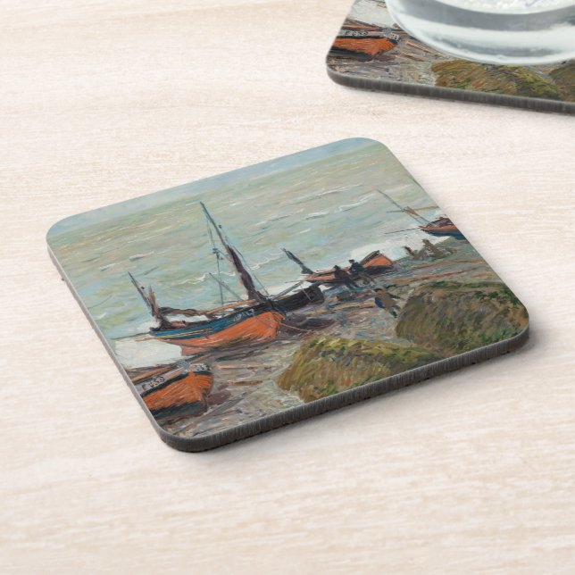 Vintage Claude Monet Fishing Boats    Coaster (Left Side)