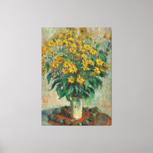 Vintage Claude Monet Jerusalem Artichokes Canvas Print