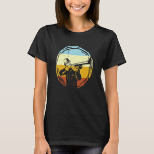 Vintage Clay Pigeon Shooting Sport Clay Target Sho T-Shirt