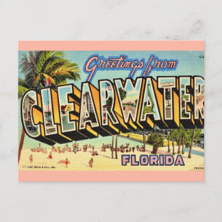 Vintage Clearwater Florida Postcard