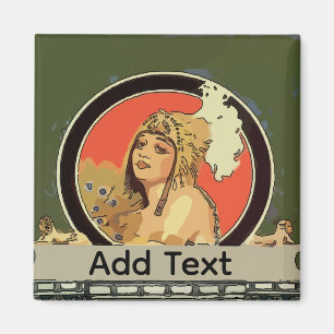 Vintage Cleopatra  add text Magnet