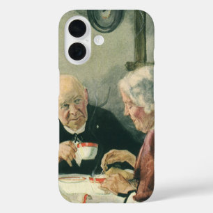 Vintage Clergy, Coffee or Tea with a Priest iPhone 16 Case