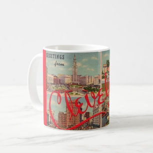 Vintage Cleveland Greetings Coffee Mug