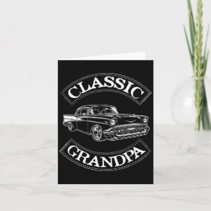Vintage Clic Car Funny Grandpa  Card