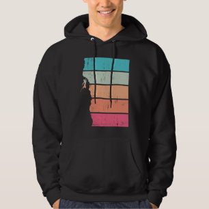 Vintage climber climbing rock climber mountains bo hoodie