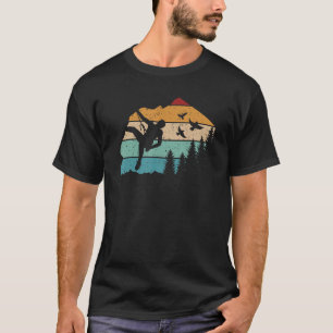 Vintage Climbing Bouldering Rock Climber Climbing T-Shirt