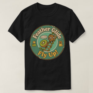 Vintage Climbing Kiwi Almost There Fun T-Shirt