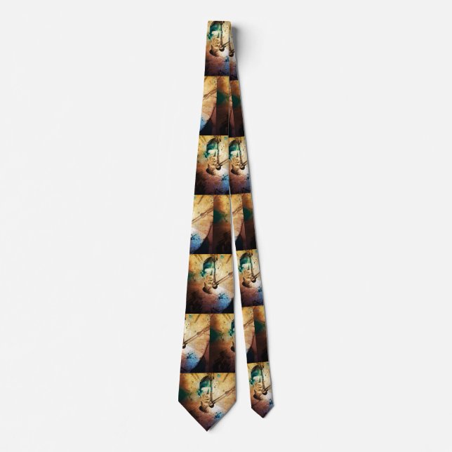 Vintage clock face tie (Front)