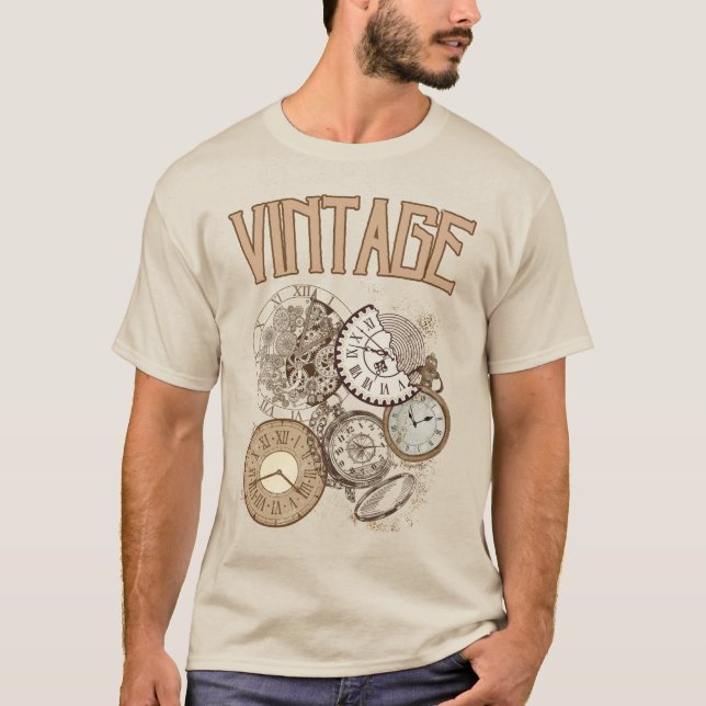 Vintage Clock T-Shirt (Front)