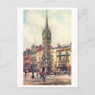 Vintage Clock Tower, Leicester Postcard