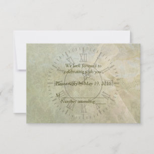 Vintage Clock Wedding RSVP