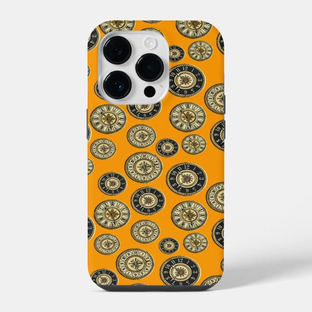 Vintage Clocks iPhone Case (Back)