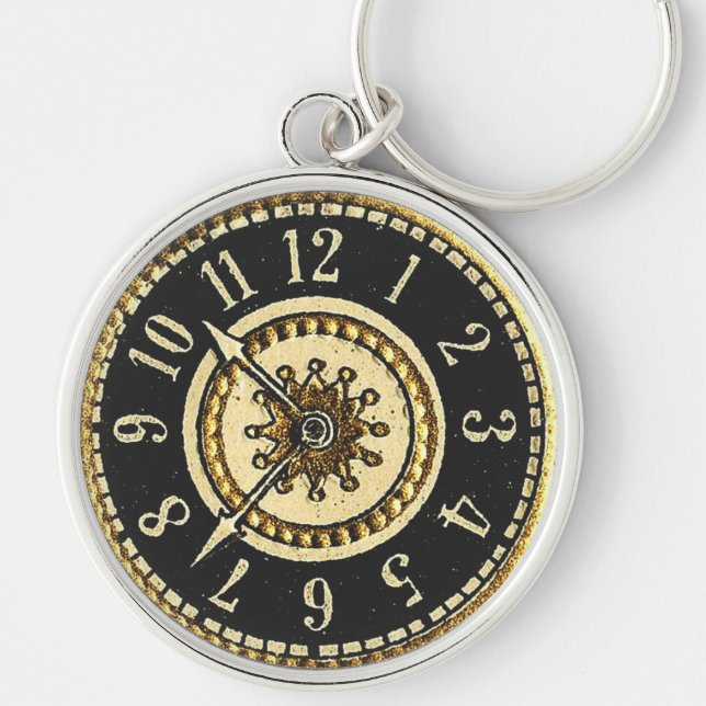 Vintage Clocks Key Ring (Front)