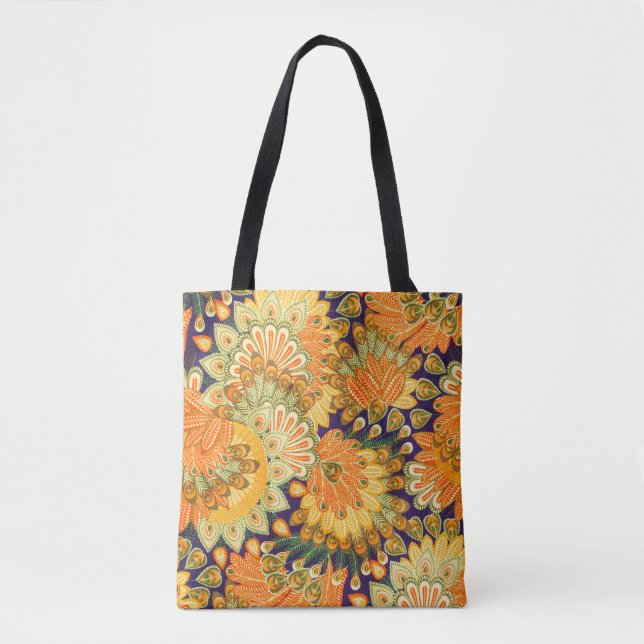 Vintage cloth pattern: close-up texture. tote bag (Front)