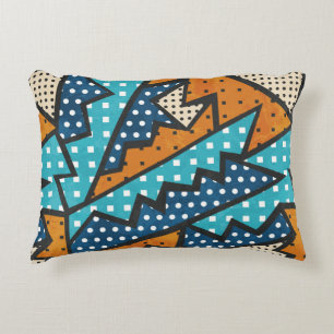 vintage cloth seamless pattern with grunge effect decorative cushion