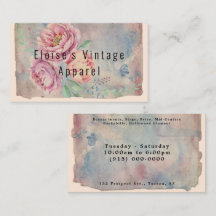 Vintage Clothing 3.5" x 2.0" Business Card