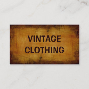 Vintage Clothing Business Card