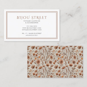 Vintage Clothing Retail  Business Card