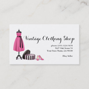 Vintage Clothing Seller Business Card