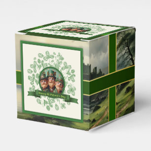 Vintage Clover St Patrick's Day Landscape CFB Favour Box