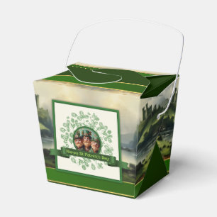 Vintage Clover St Patrick's Day Landscape TOFB Favour Box