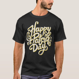 Vintage Clovers Irish Shamrocks Happy St Patricks T-Shirt