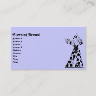 Vintage Clown Business Card