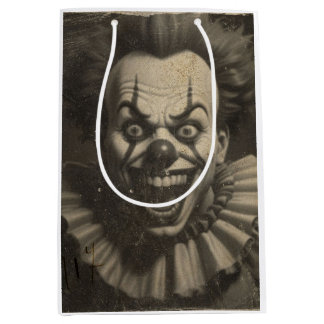 vintage clown gift bag