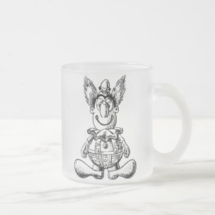 Vintage Clown Glass Mug