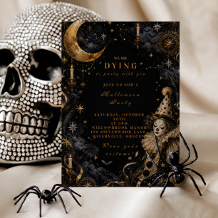 Vintage Clown Halloween Party Invitation