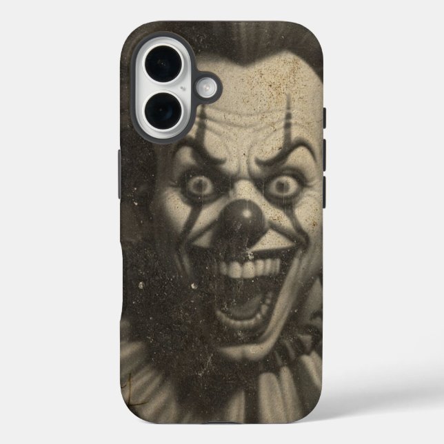 vintage clown iPhone 16 phone case (Back)