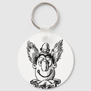 vintage clown keychain