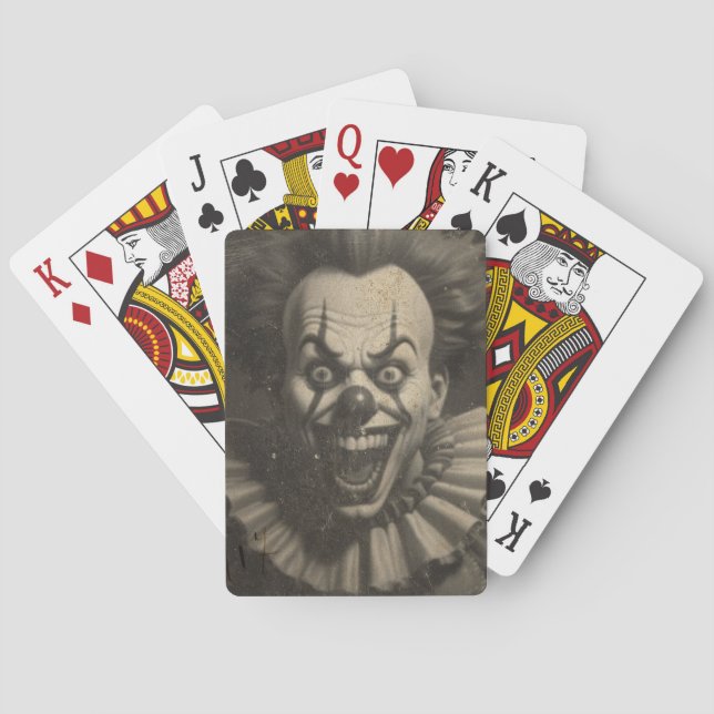 vintage clown playing cards (Back)