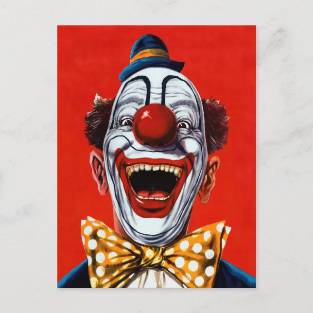 Vintage Clown Postcard (Front)