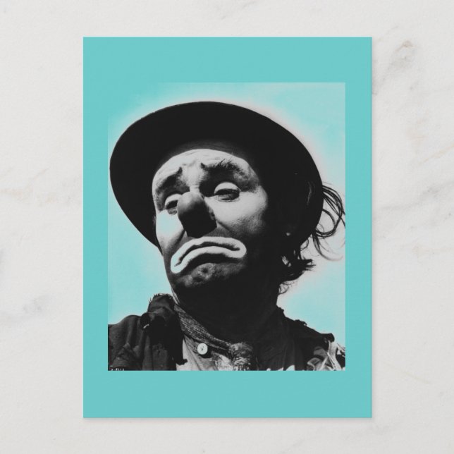 Vintage Clown Postcard (Front)