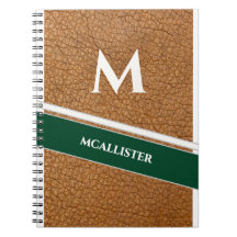 Vintage Clubhouse Custom Leather Pattern Monogram