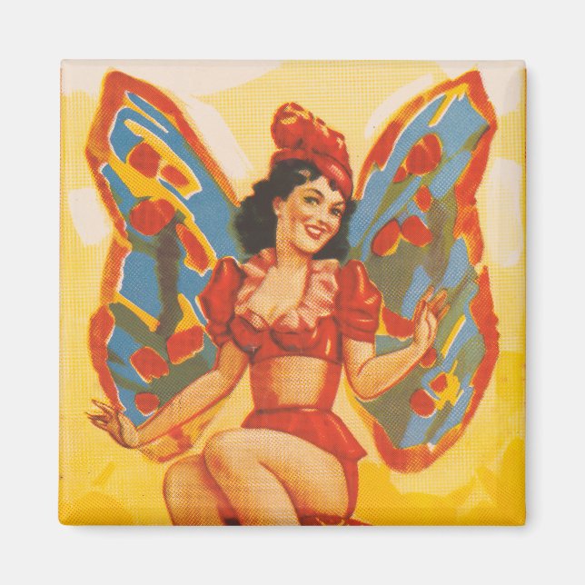 Vintage Clyde Beatty Circus Poster Magnet (Front)