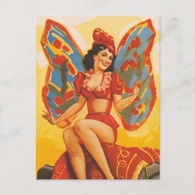 Vintage Clyde Beatty Circus Poster Postcard (Front)