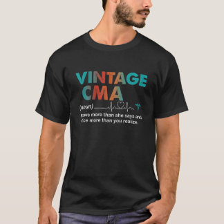 Vintage CMA Knows More Than She Say Definition Nur T-Shirt