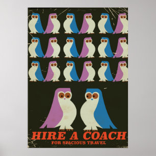 Vintage Coach travel poster